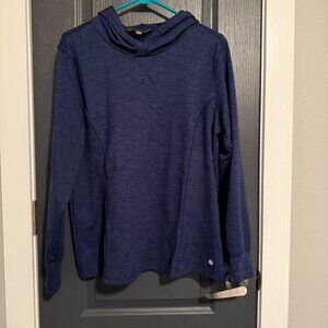 Women's Hoodie - STRETCH THE RULES -Blue- Size XL - Gently Used